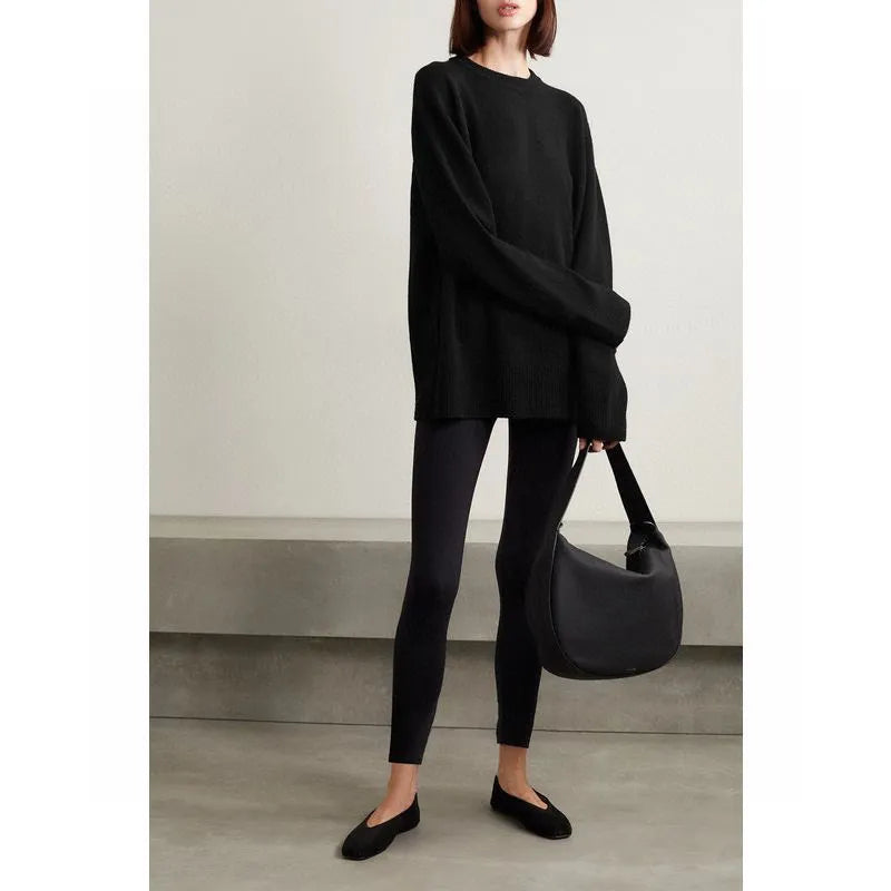”Onyx” Women’s Black Cashmere Sweater