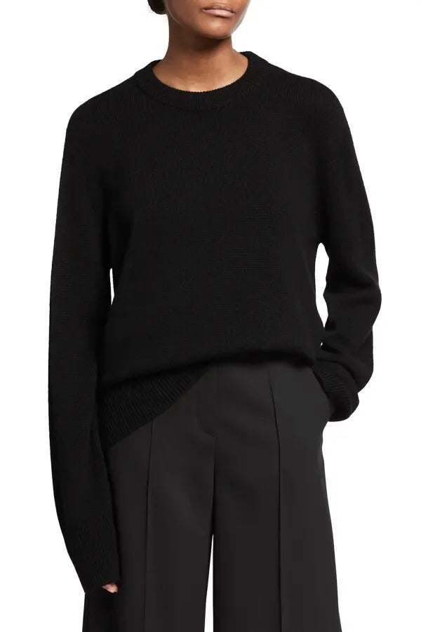 ”Onyx” Women’s Black Cashmere Sweater